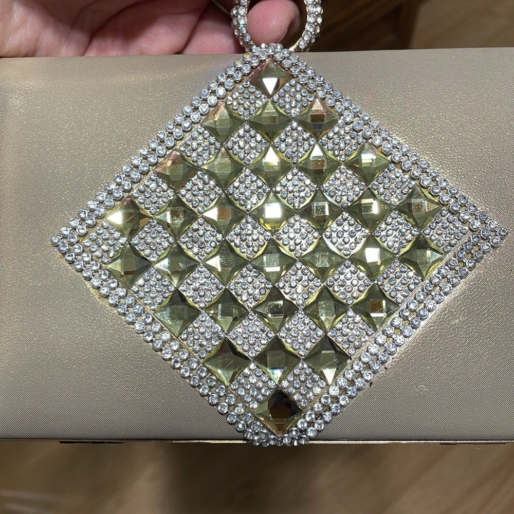 Nina’s Collection Canada gold clutch with chain NWT. - Picture 10 of 13